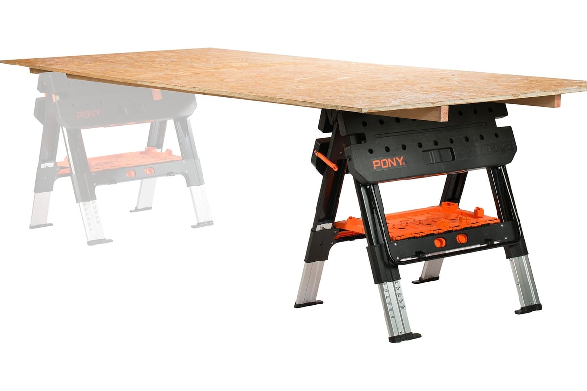 Верстак Pony Jorgensen 2-в-1, в наборе со струбцинами 2 шт+4 упора 60P